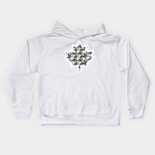 Canadian Maple Leaf - Smoked Grey Kids Hoodie